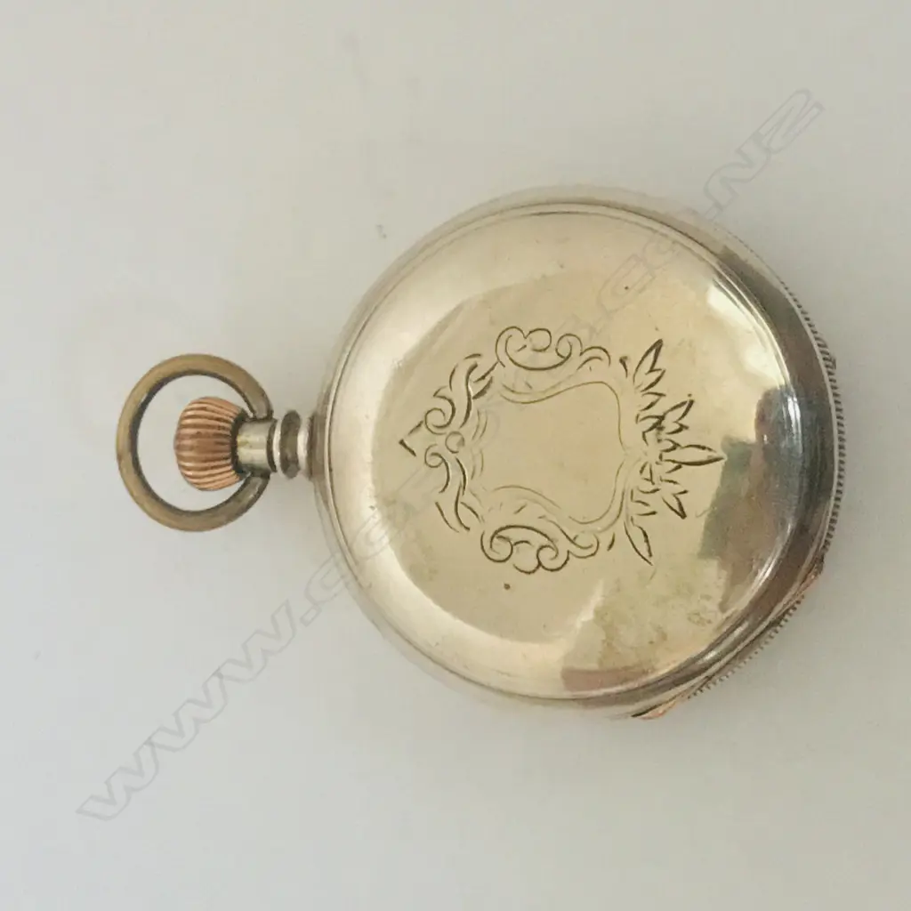 Late 19thC coin silver cased open face Chronomètre pocket watch. Image 1++