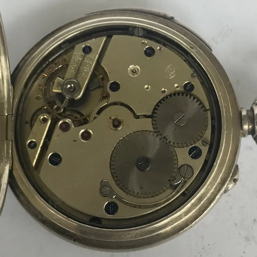 Swiss silver open face, quarter repeater pocket watch, retailed by Goldsmiths’ Company, London Image 1++