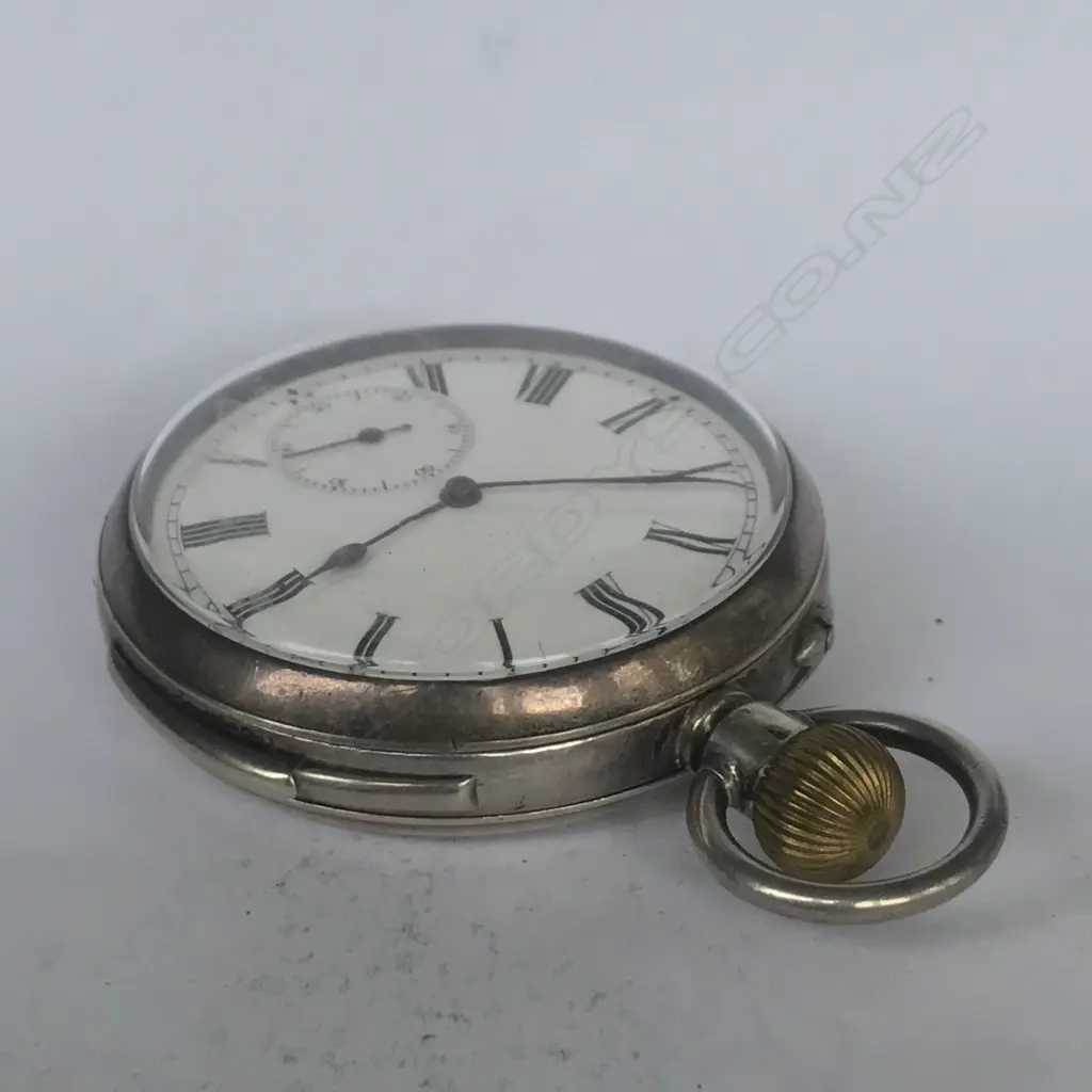 Swiss silver open face, quarter repeater pocket watch, retailed by Goldsmiths’ Company, London Image 1++