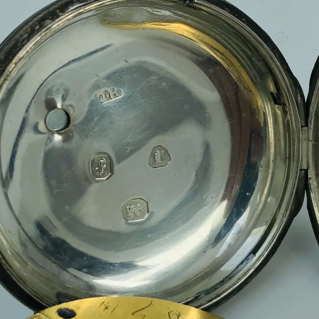 Early Victorian silver open face English cylinder pocket watch, Image 1++