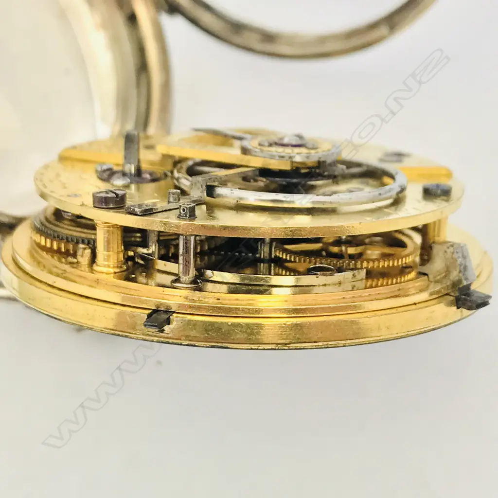 Silver open face pocket watch, the movement signed 'French, top High Street, Bristol' and numbered 18242 Image 1++