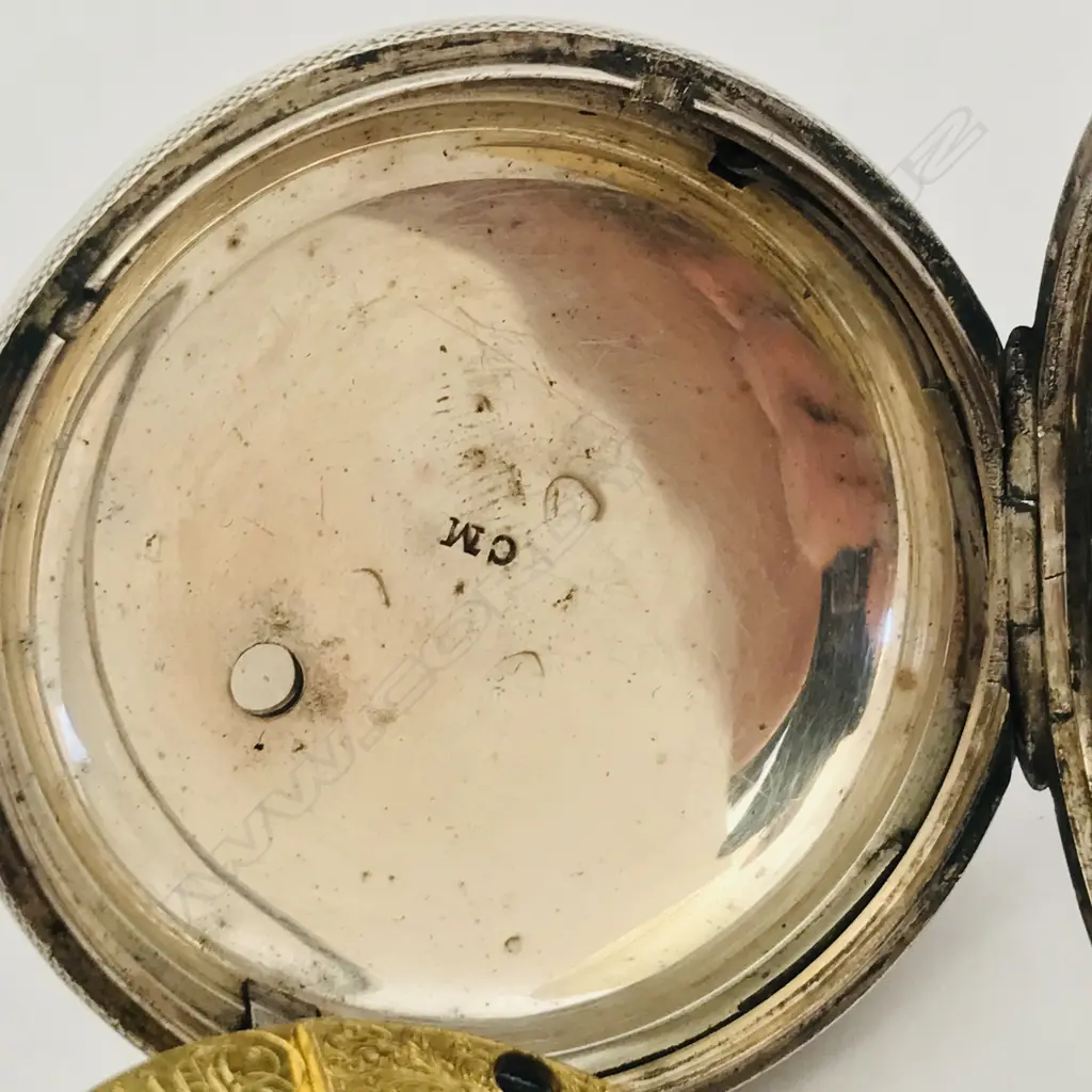 Silver open face pocket watch, the movement signed 'French, top High Street, Bristol' and numbered 18242 Image 1++
