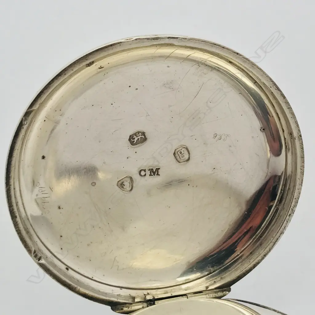 Silver open face pocket watch, the movement signed 'French, top High Street, Bristol' and numbered 18242 Image 1++
