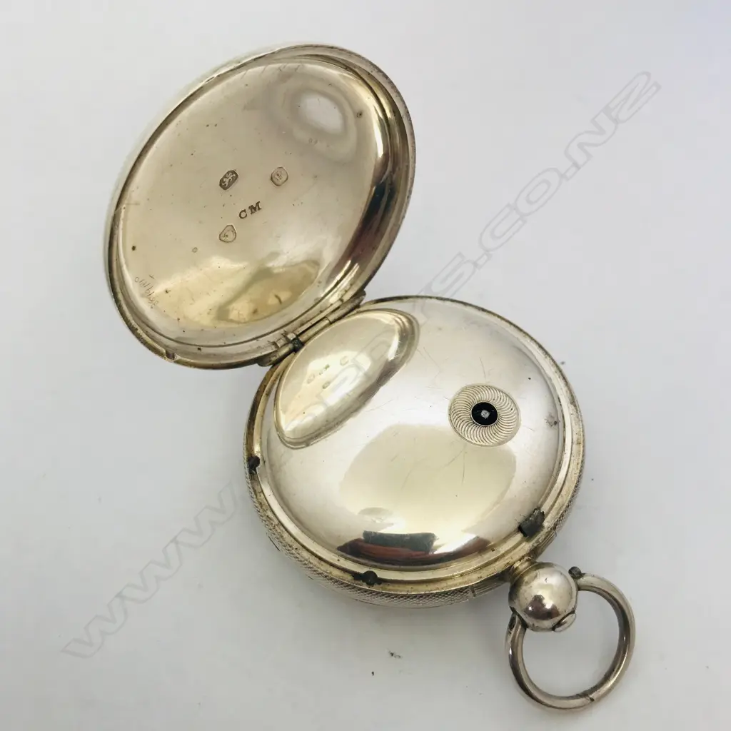 Silver open face pocket watch, the movement signed 'French, top High Street, Bristol' and numbered 18242 Image 1++