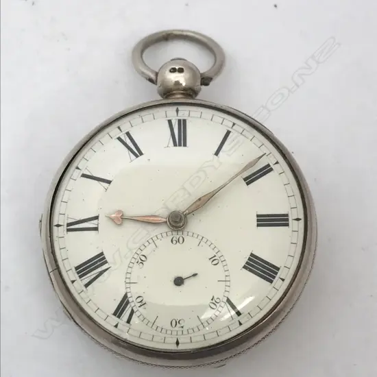 Silver open face pocket watch, the movement signed 'French, top High Street, Bristol' and numbered 18242