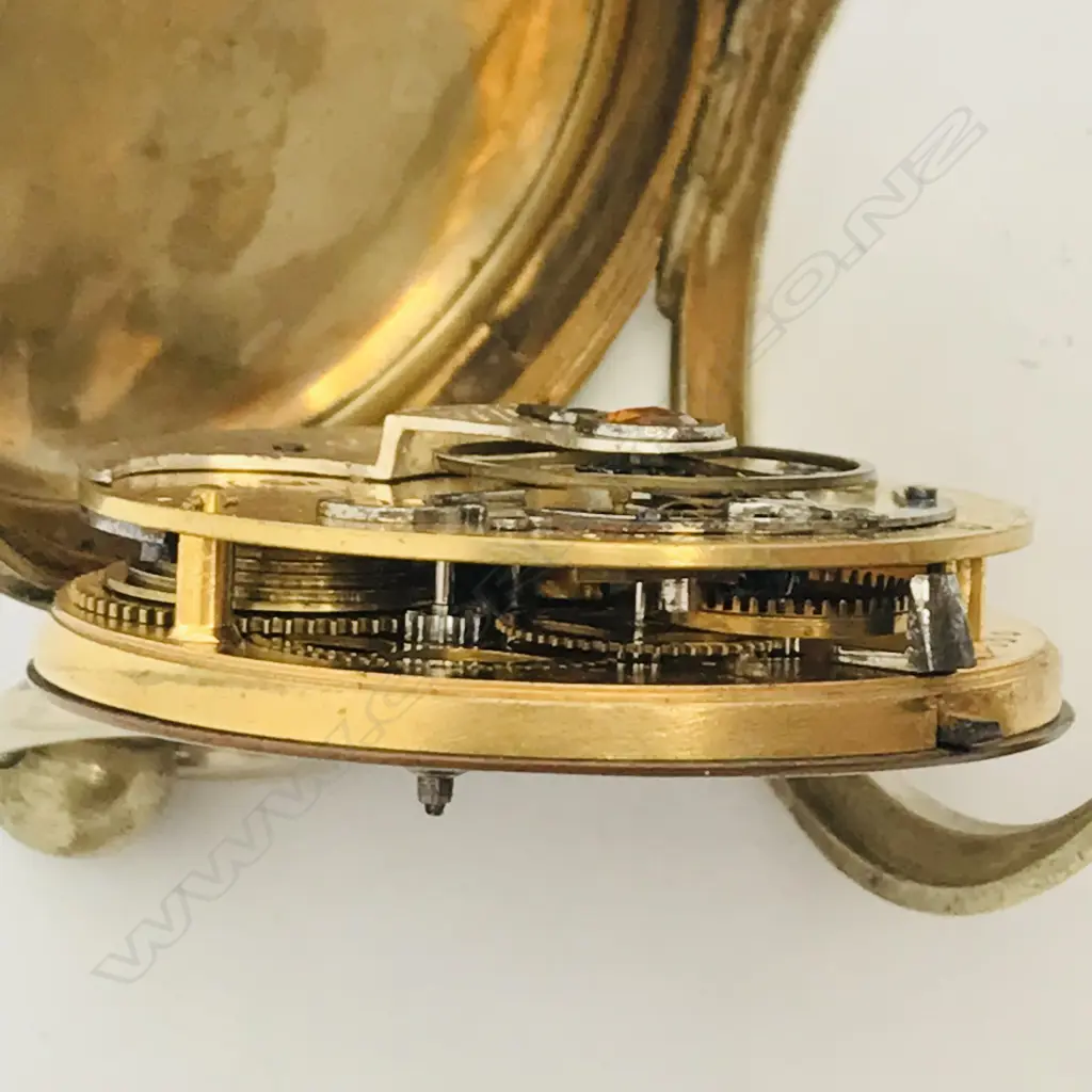 Rare French triple dial 'Courvoisier & Comp' nickel case pocket watch, Image 1++