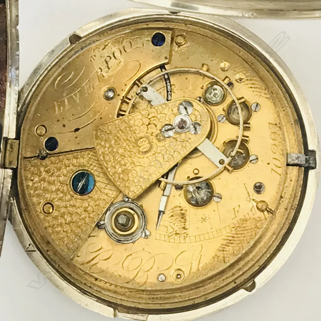 Large Victorian silver hunter pocket watch, by R. B. Stevenson, Liverpool 10291 Image 1++