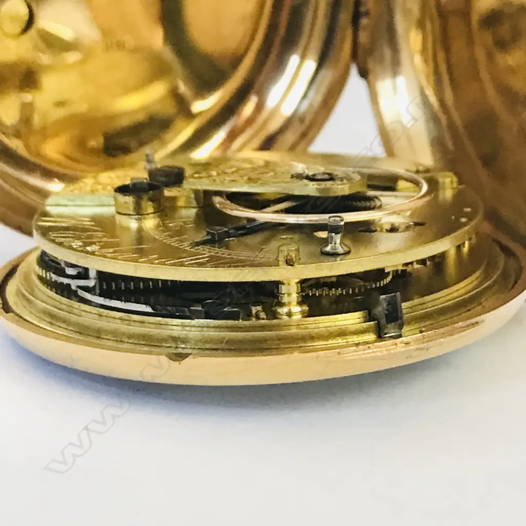 Victorian 18ct gold hunter pocket watch, by Erhardt, London, numbered 27753 Image 1++