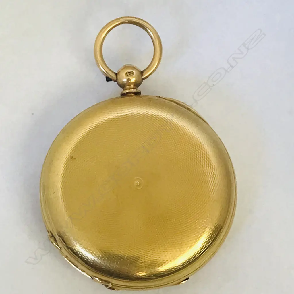 Victorian 18ct gold hunter pocket watch, by Erhardt, London, numbered 27753 Image 1++