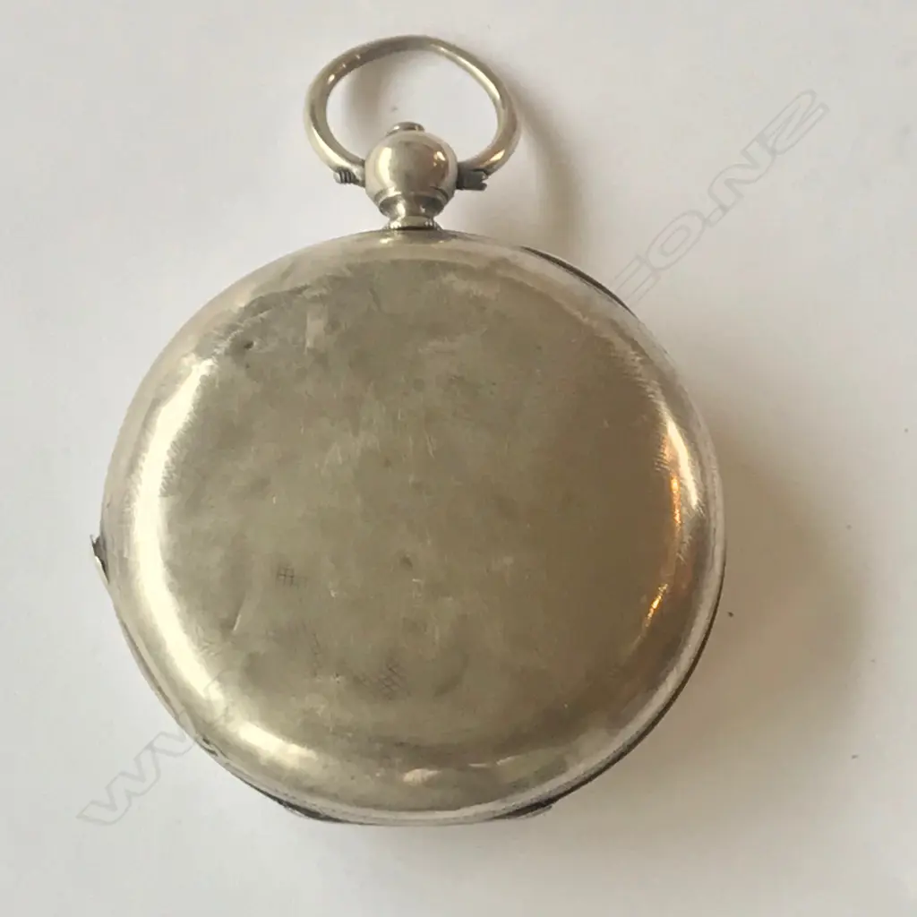 A Swiss silver cased hunter pocket watch, signed H. Hugenin, Locle Image 1++