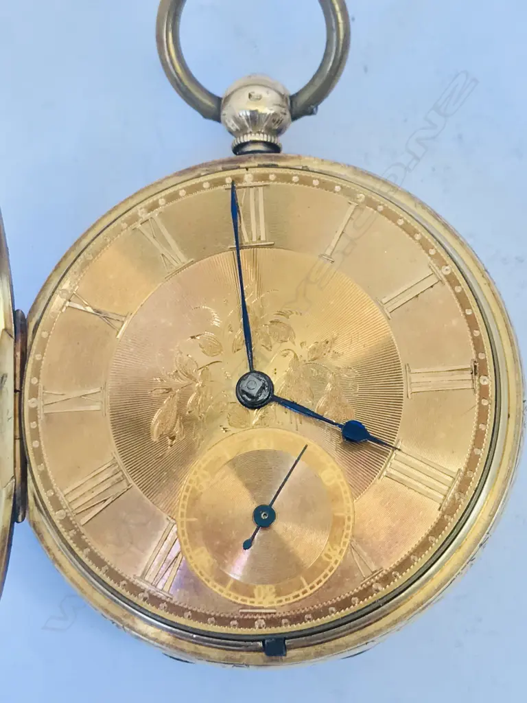 18ct gold open face pocket watch by Daniel McKay, Glasgow, Image 1++