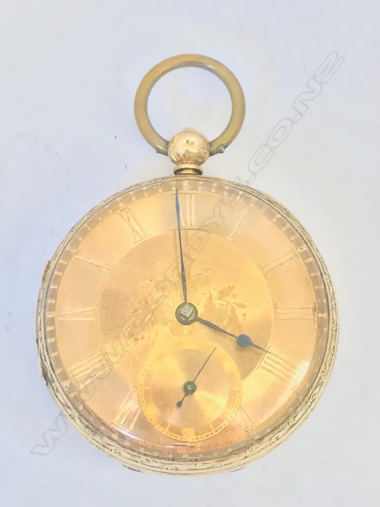 18ct gold open face pocket watch by Daniel McKay, Glasgow, Image 1++