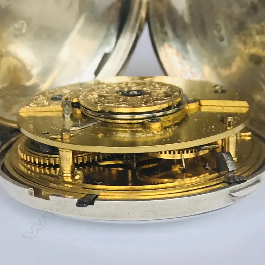 George III silver hunter pocket watch by Wm. Phillips, Arundel, number 15026 Image 1++