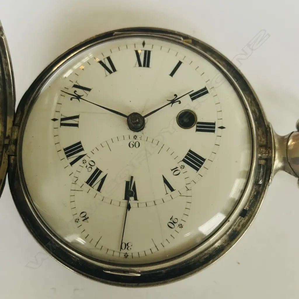 George III silver hunter pocket watch by Wm. Phillips, Arundel, number 15026 Image 1++