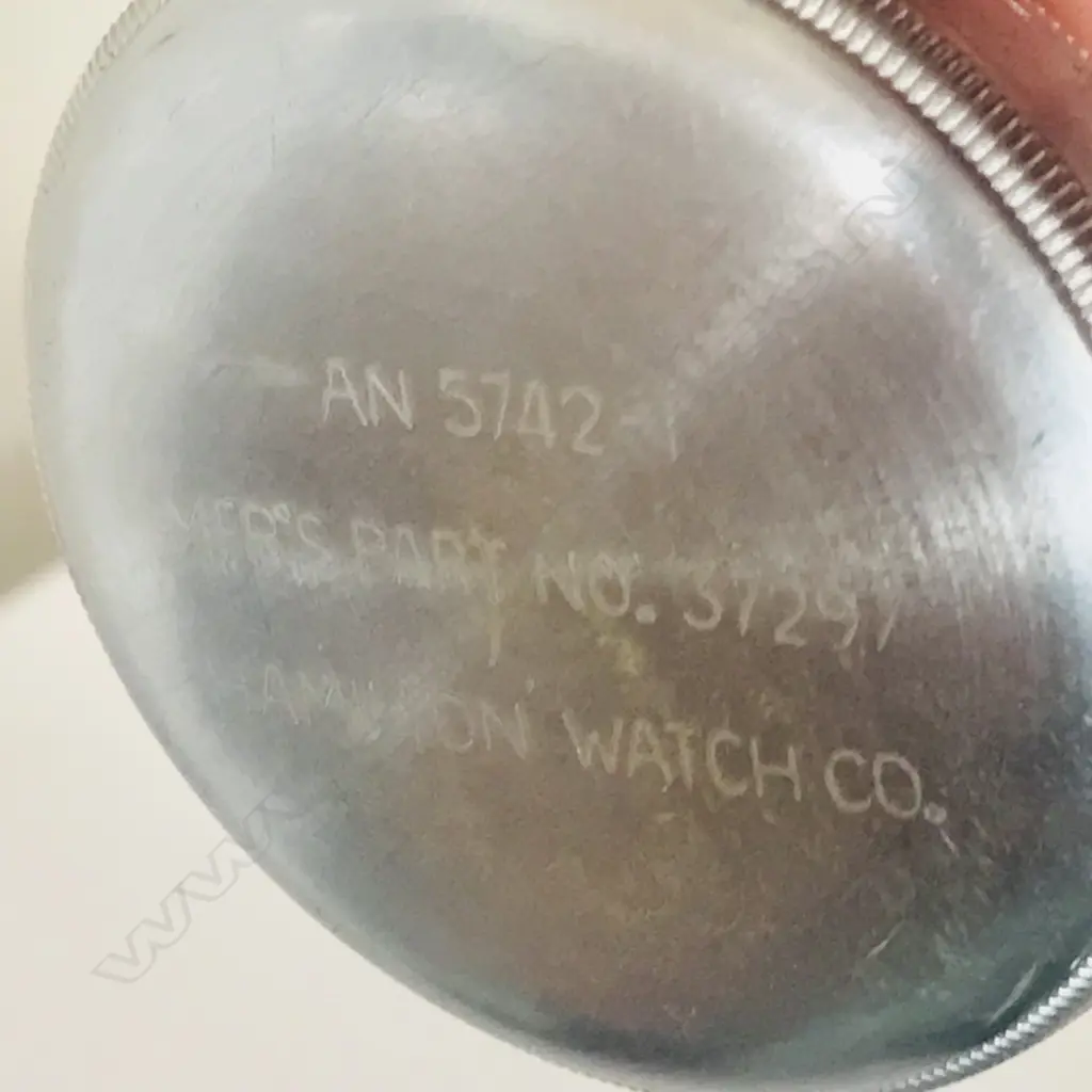 WWII military, nickel cased, open face navigational chronograph pocket watch by Hamilton Watch Co. AN5742-1. Image 1++