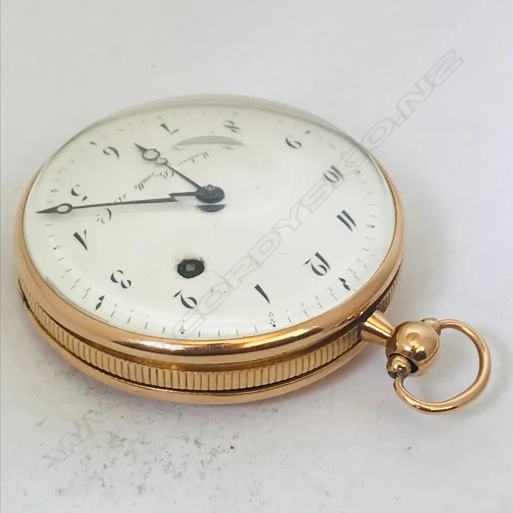 18ct gold open face pocket watch signed to the dial ‘Moulinié, Bautte & Cie’, Image 1++