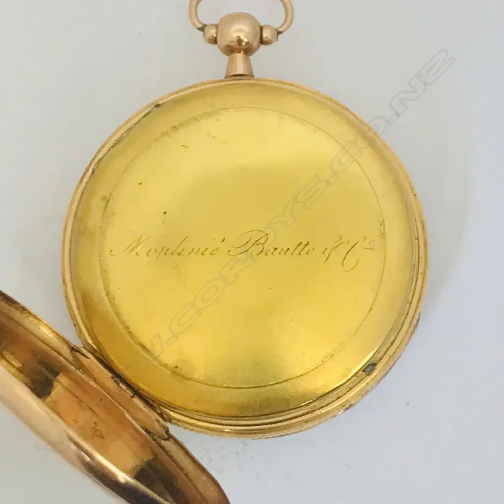 18ct gold open face pocket watch signed to the dial ‘Moulinié, Bautte & Cie’, Image 1++