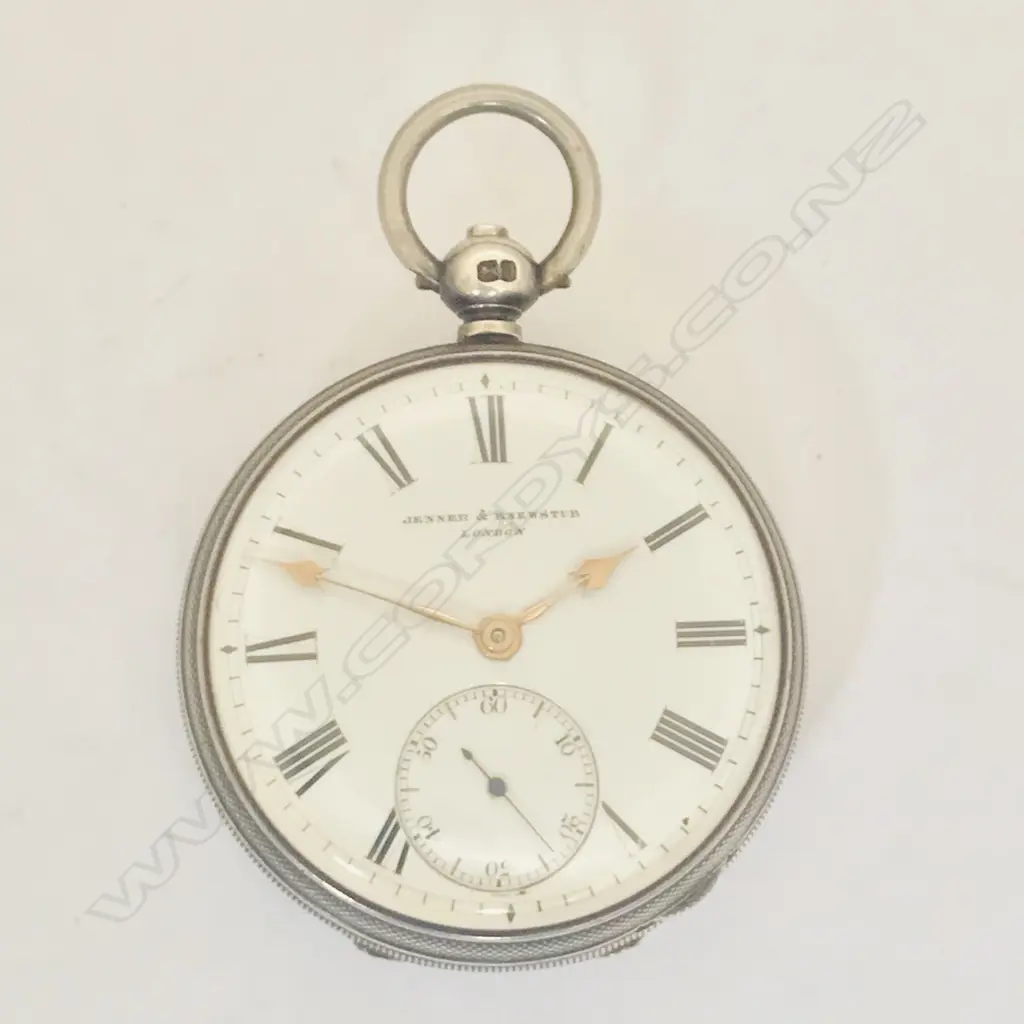 Unusual Victorian silver lady's open face pocket watch by Jenner & Knewstub, Image 1++