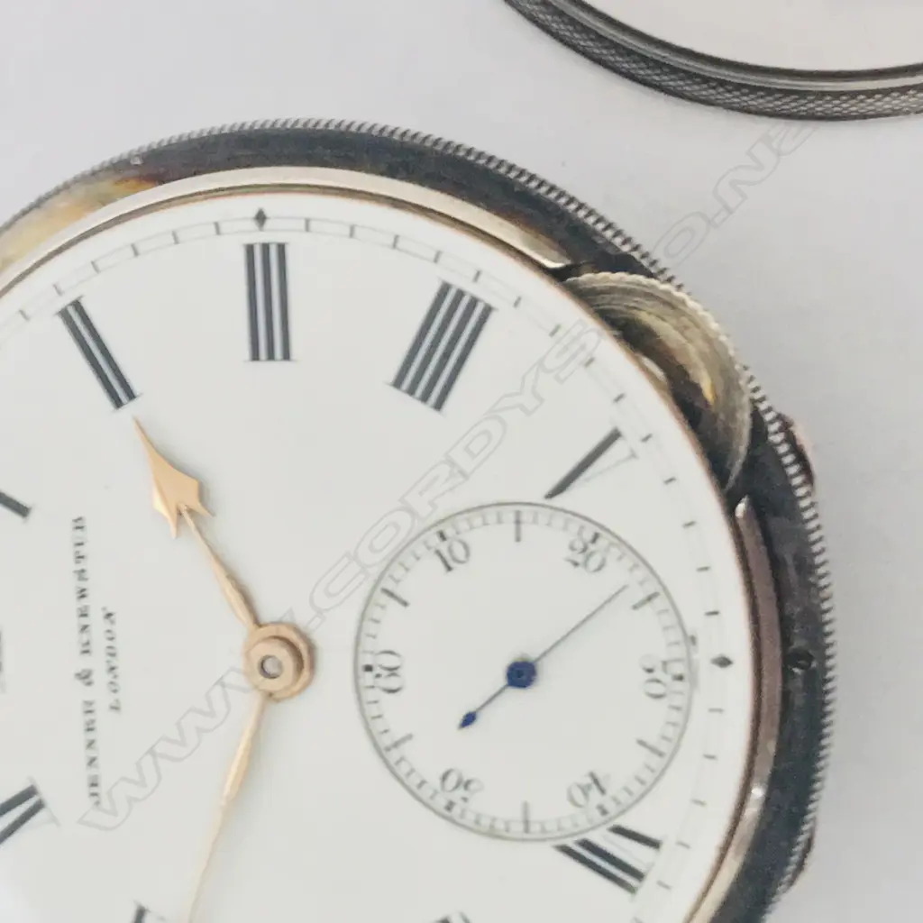 Unusual Victorian silver lady's open face pocket watch by Jenner & Knewstub, Image 1++