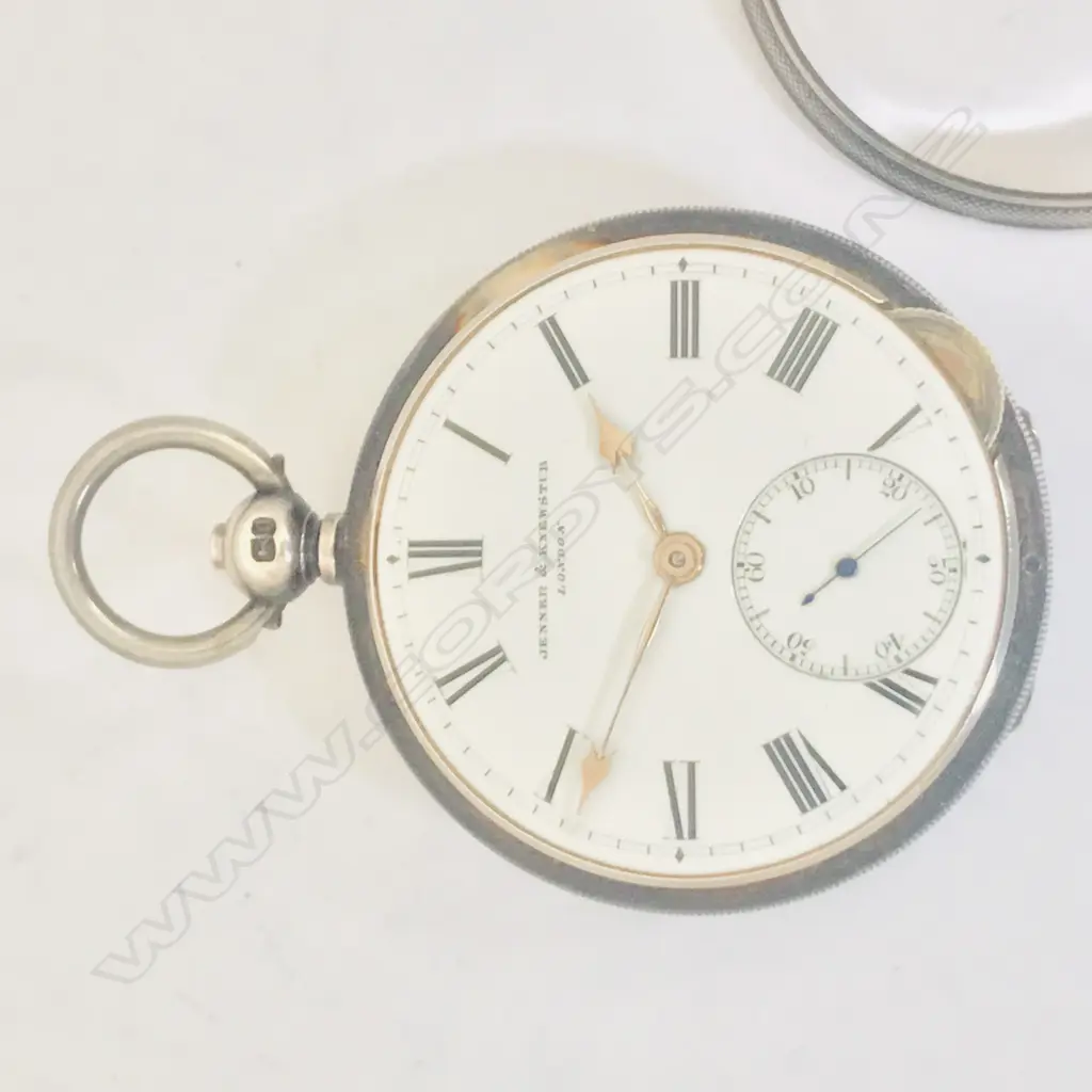 Unusual Victorian silver lady's open face pocket watch by Jenner & Knewstub, Image 1++
