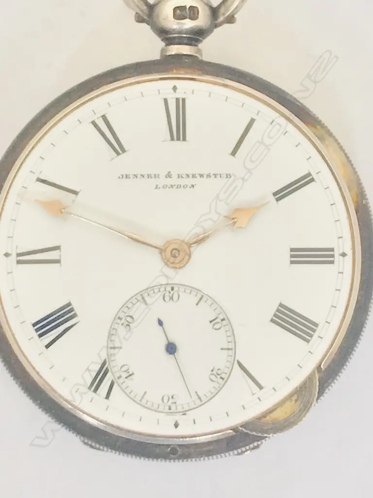 Unusual Victorian silver lady's open face pocket watch by Jenner & Knewstub, Image 1++