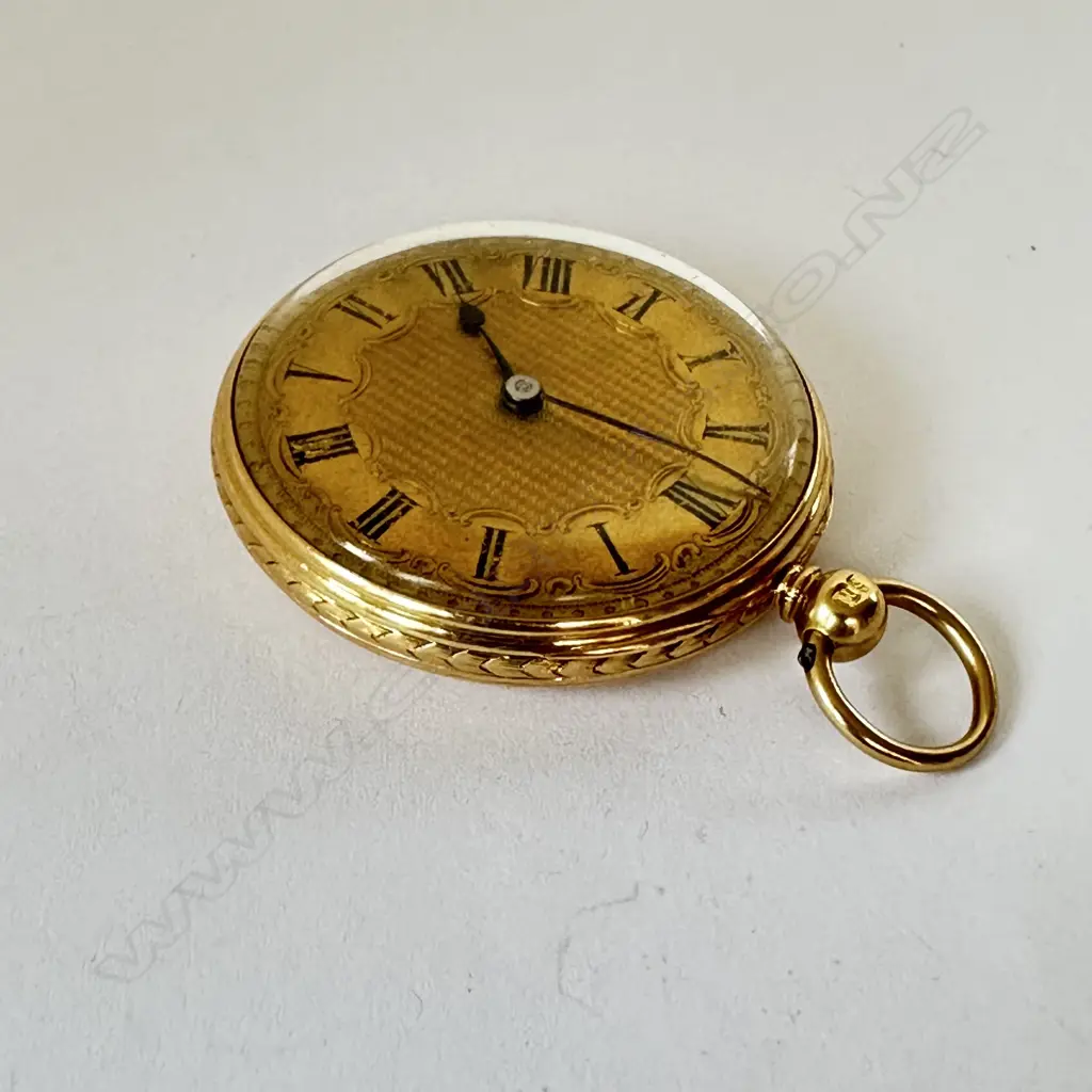 Victorian 18ct gold lady's open face pocket watch, interestingly signed 'Arnold Frodsham, London', number 13049, Image 1++