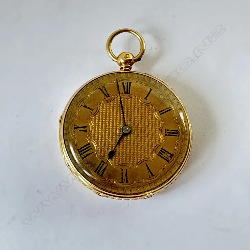 Victorian 18ct gold lady's open face pocket watch, interestingly signed 'Arnold Frodsham, London', number 13049, Image 1++