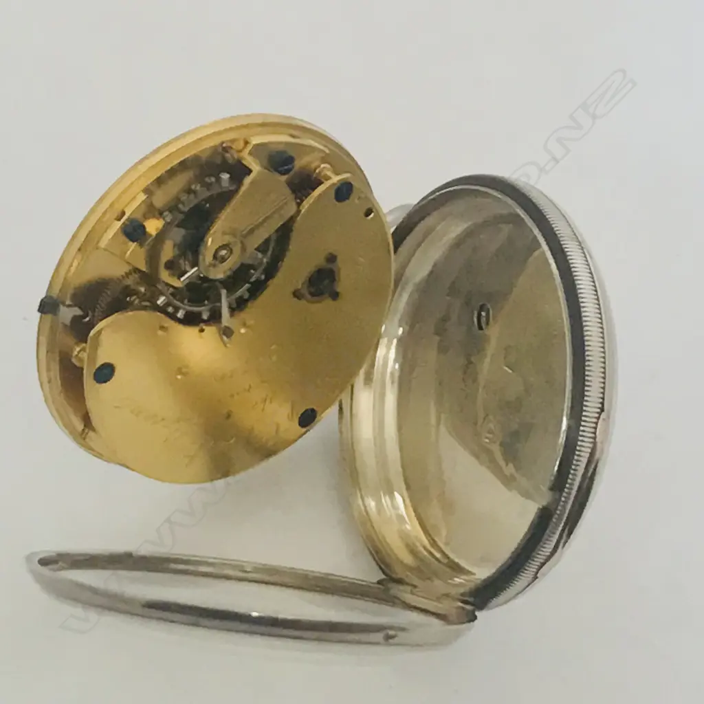 Victorian silver open face, dress style pocket watch by E. J Dent, London, number 7242, Image 1++