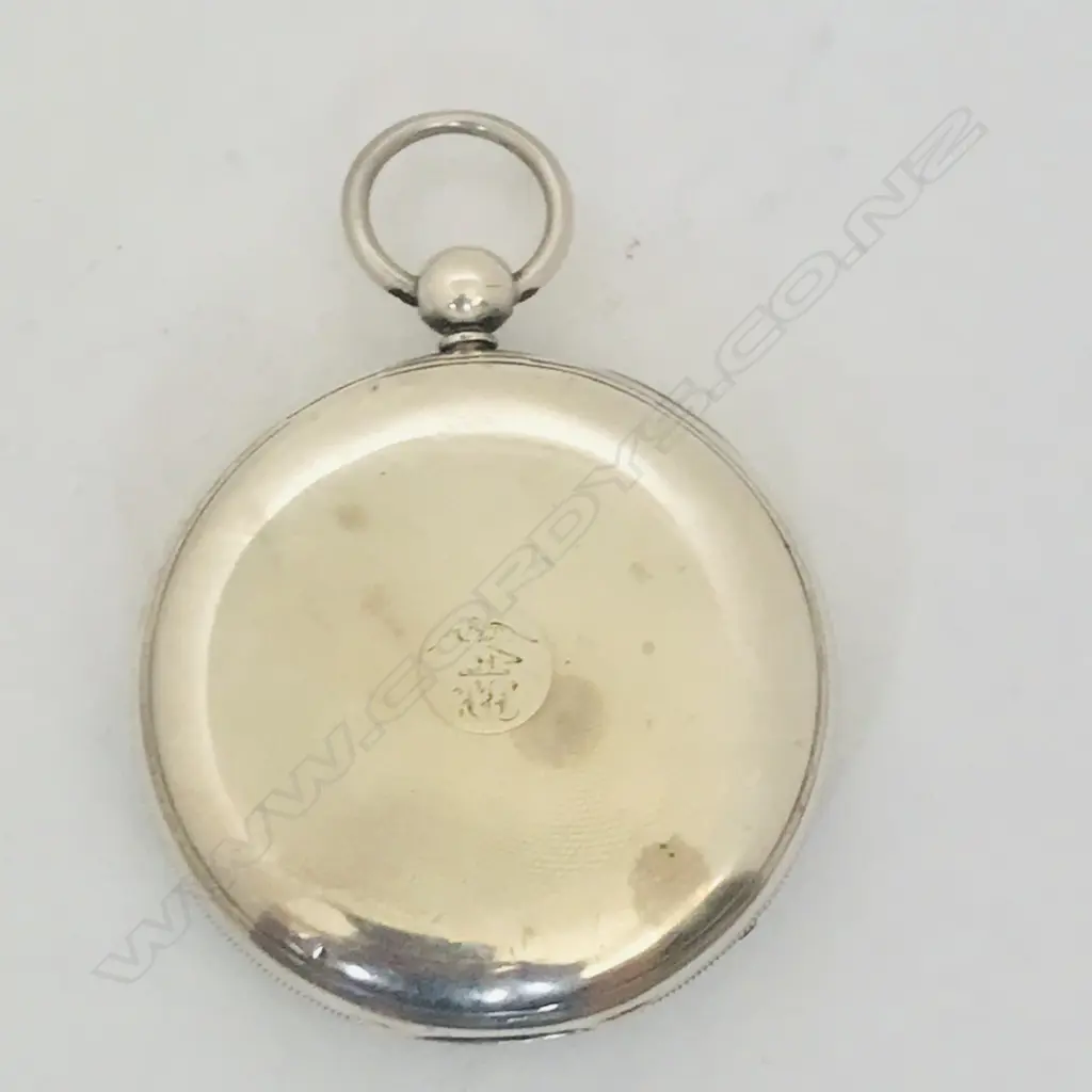 Victorian silver open face, dress style pocket watch by E. J Dent, London, number 7242, Image 1++