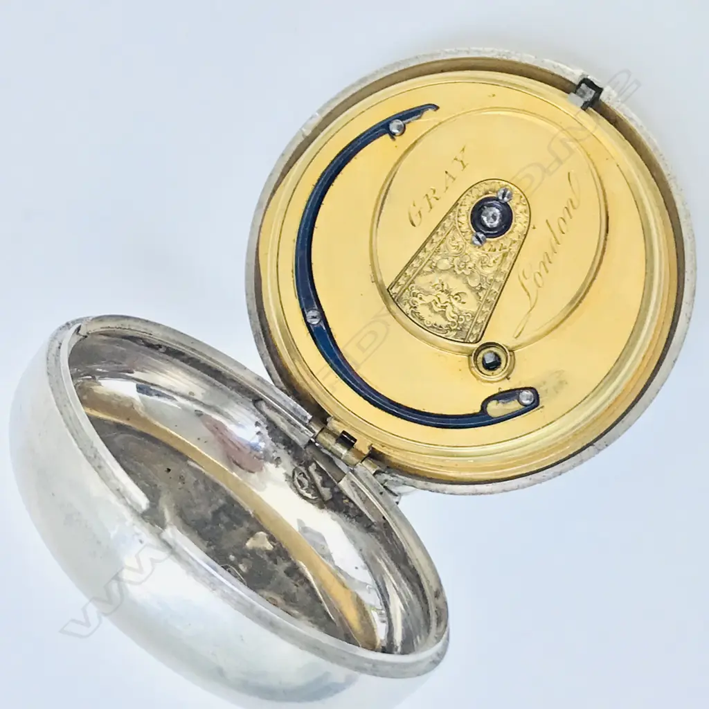 Good pair case pocket watch with Earnshaw's detent escapement, by Gray, Sackville Str.t, London, number 976. Image 1++