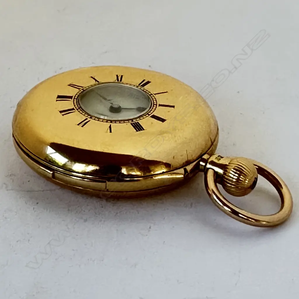 18ct gold half hunter, keyless, quarter repeater, pocket watch by Charles Frodsham & Co, number 07799. Image 1++