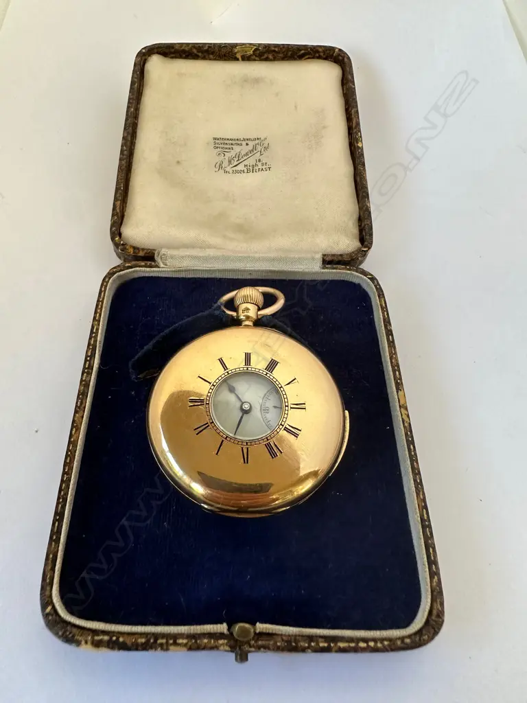 18ct gold half hunter, keyless, quarter repeater, pocket watch by Charles Frodsham & Co, number 07799. Image 1++