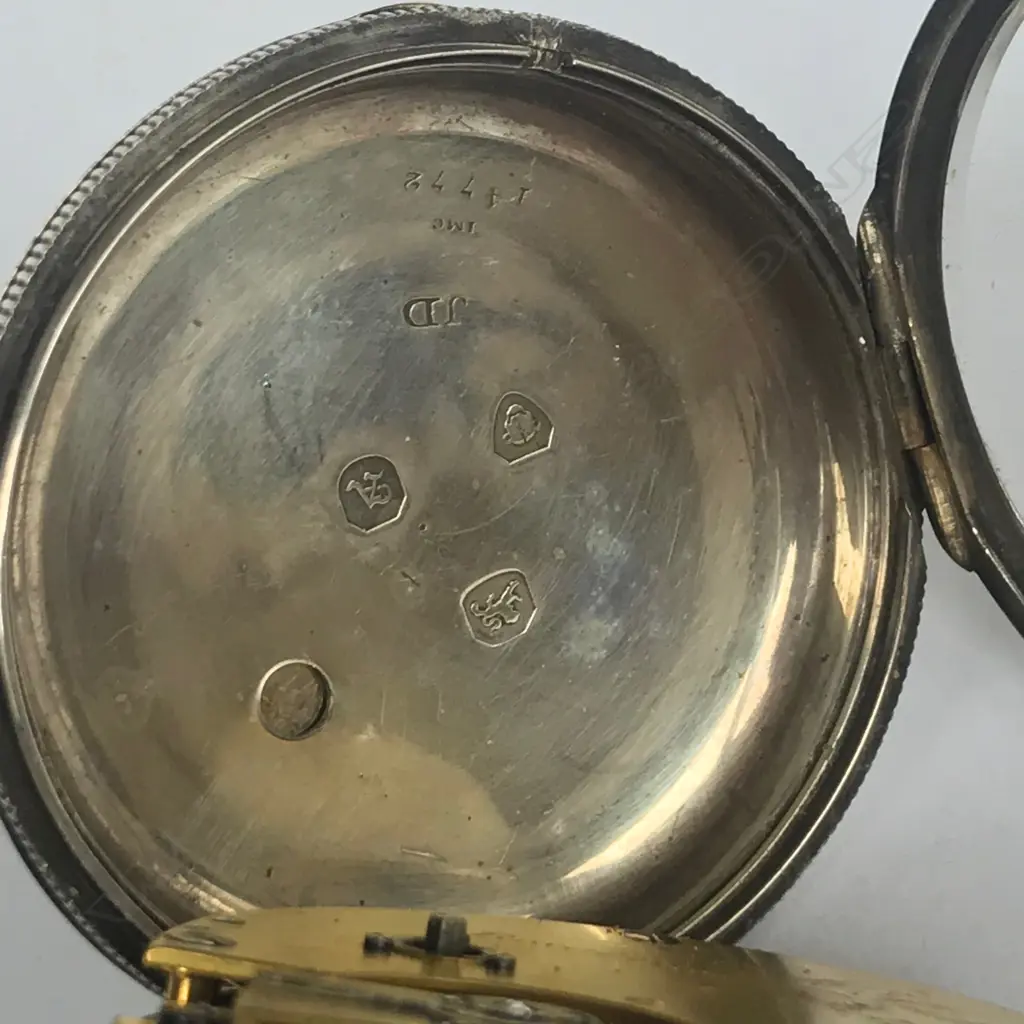 William IV silver, open face, cylinder pocket watch by Jas McCabe, Royal Exchange, London, number 14772. Image 1++
