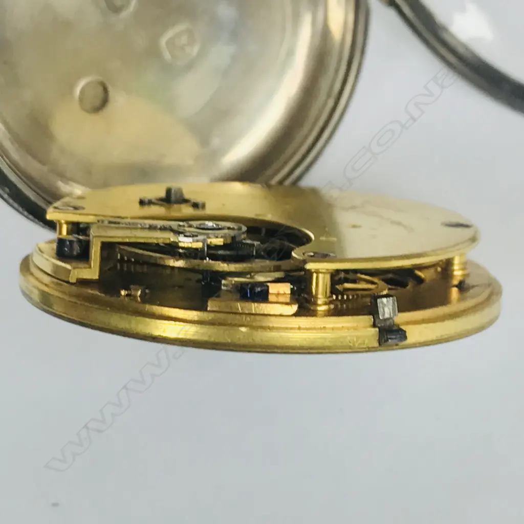 William IV silver, open face, cylinder pocket watch by Jas McCabe, Royal Exchange, London, number 14772. Image 1++
