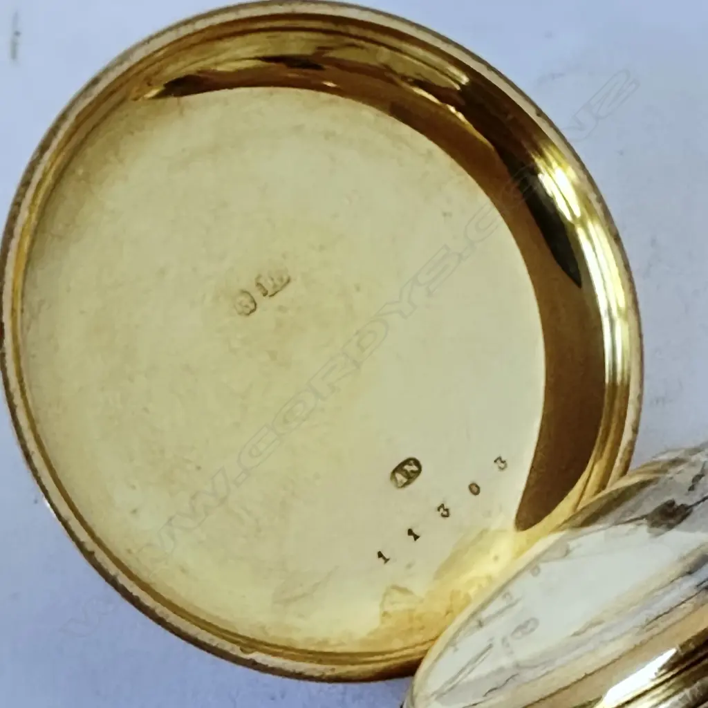 Rare 18ct gold hunter, quarter repeater pocket watch, with movement by Nicole & Capt for Hunt & Roskell, Image 1++