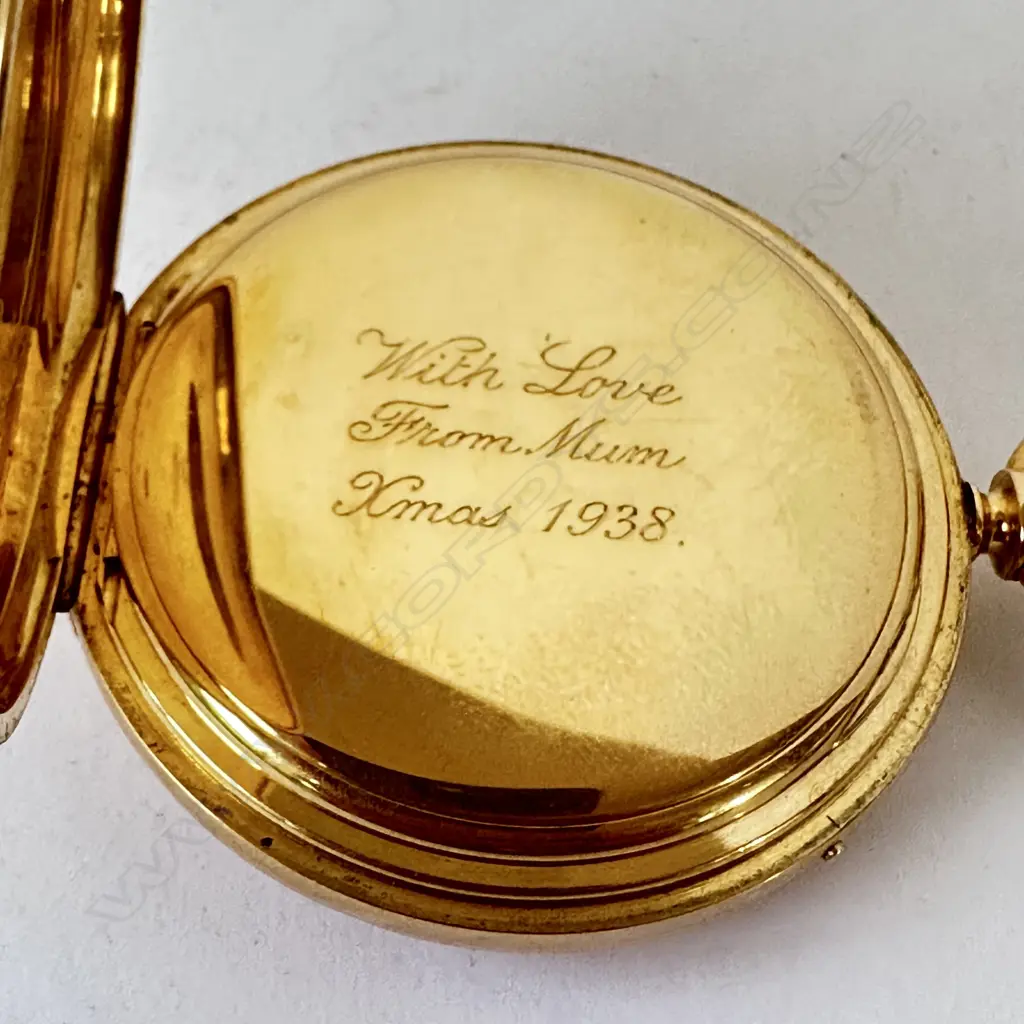 Rare 18ct gold hunter, quarter repeater pocket watch, with movement by Nicole & Capt for Hunt & Roskell, Image 1++