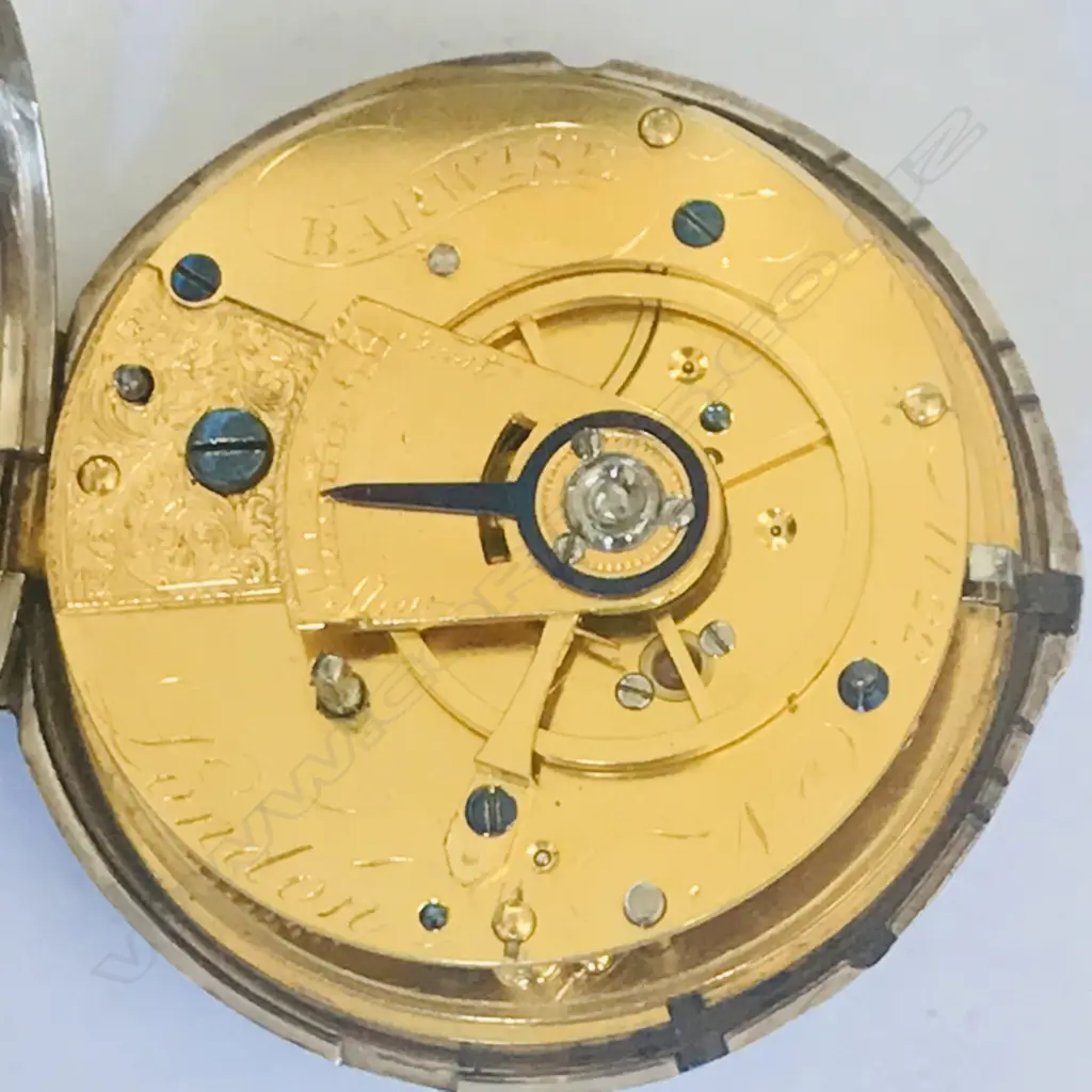 George III silver hunter pocket watch, by Barwise, London, number 3341, Image 1++