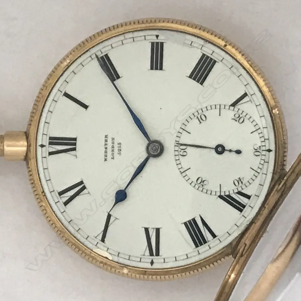 George III, 18ct gold open face repeater pocket watch, by Richard Webster, Cornhill, London, number 5215, Image 1++