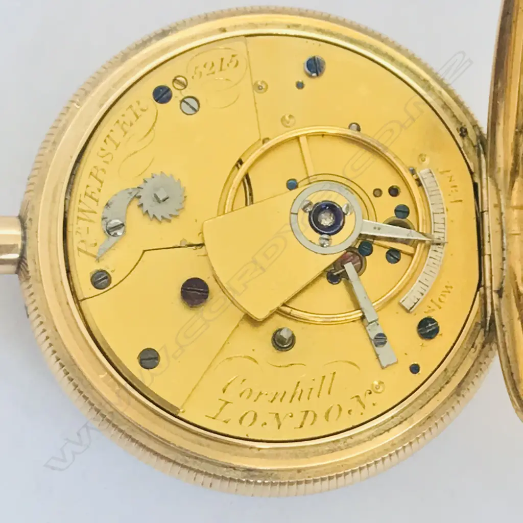 George III, 18ct gold open face repeater pocket watch, by Richard Webster, Cornhill, London, number 5215, Image 1++