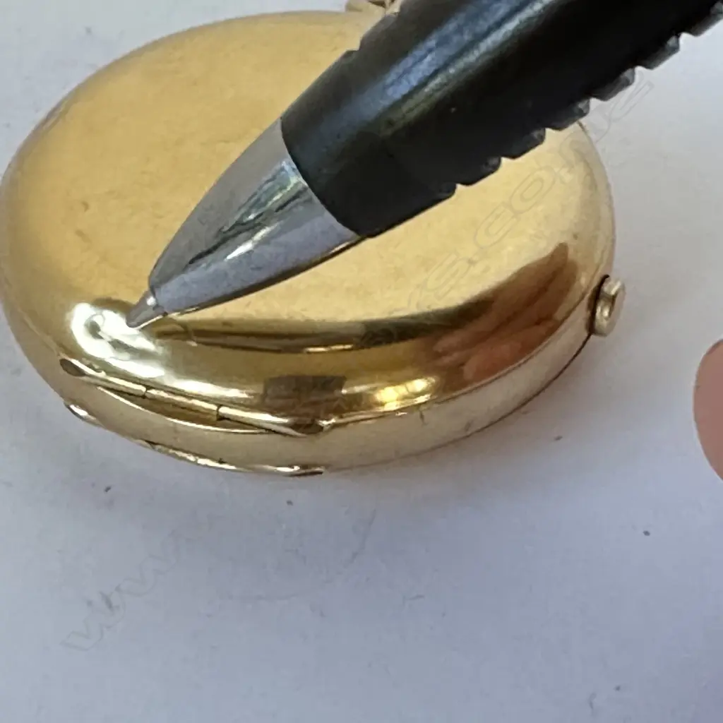 18ct gold hunter chronograph pocket watch by J.W. Benson, number 266755 Image 1++
