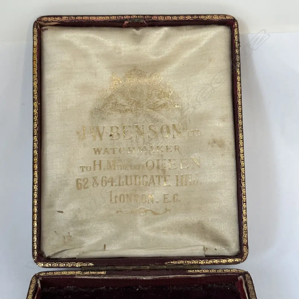 18ct gold hunter chronograph pocket watch by J.W. Benson, number 266755 Image 1++