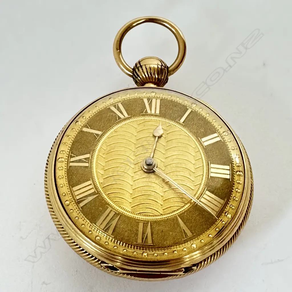 18ct gold Regency period, open face, pocket watch by Robert Roskell, Liverpool, number 28869. Image 1++
