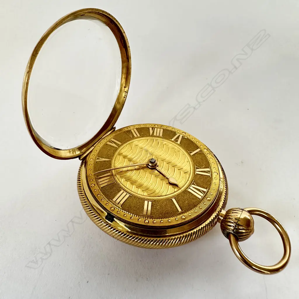 18ct gold Regency period, open face, pocket watch by Robert Roskell, Liverpool, number 28869. Image 1++