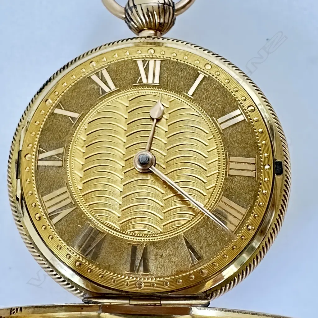 18ct gold Regency period, open face, pocket watch by Robert Roskell, Liverpool, number 28869. Image 1++