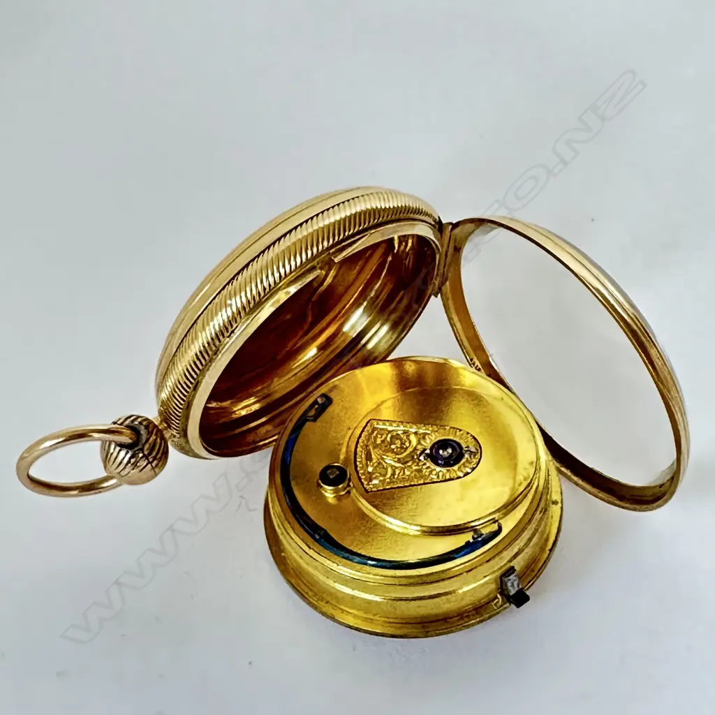 18ct gold Regency period, open face, pocket watch by Robert Roskell, Liverpool, number 28869. Image 1++