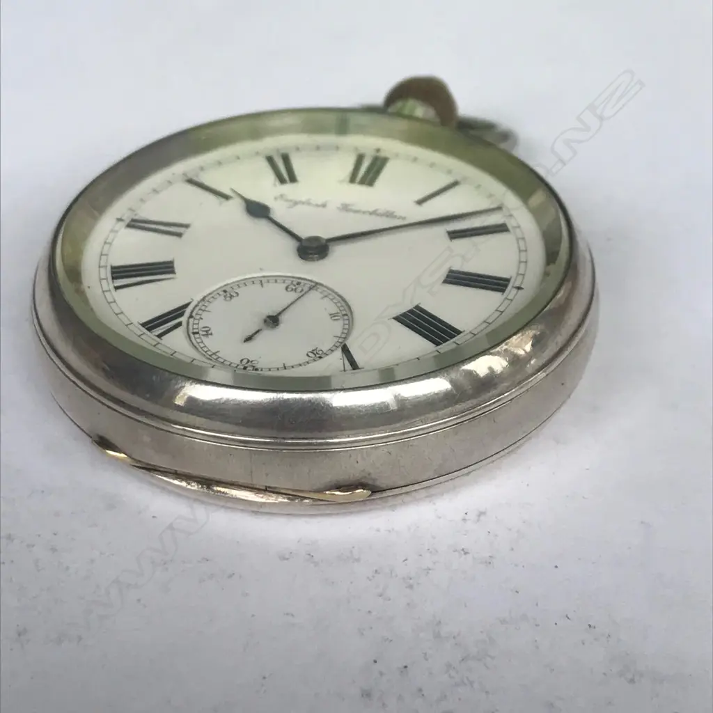 A desirable 'English Tourbillon' (karrusel) complication movement pocket watch, in silver open face case, Image 1++