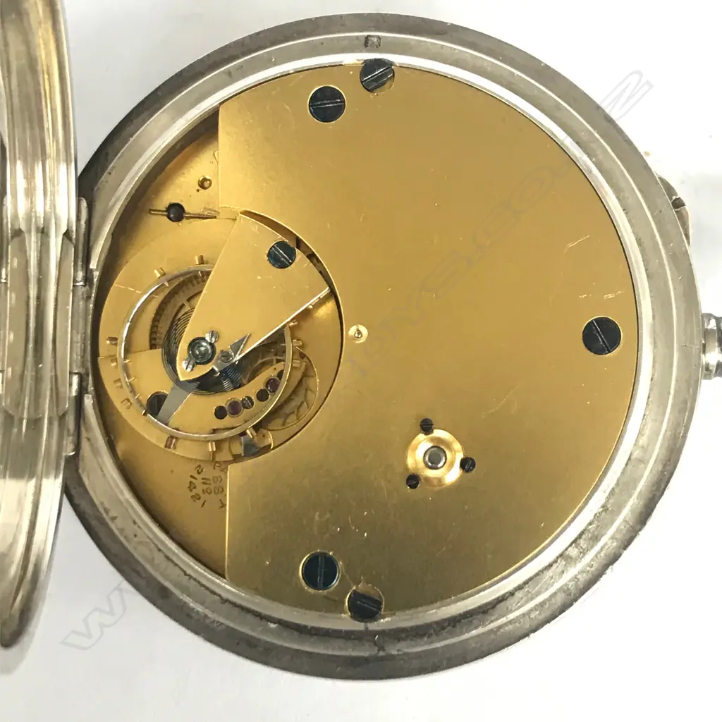 A desirable 'English Tourbillon' (karrusel) complication movement pocket watch, in silver open face case, Image 1++