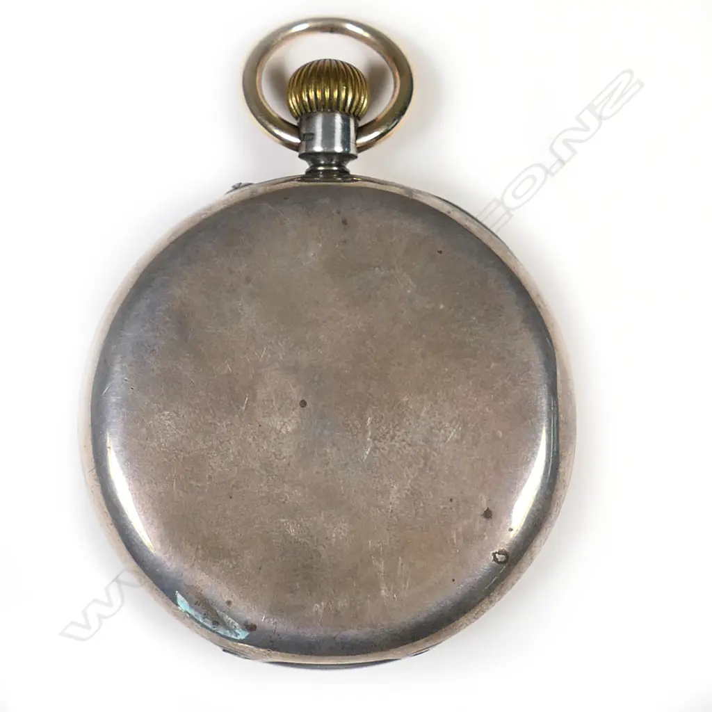 A Dent silver half hunter open face pocket watch, Image 1++