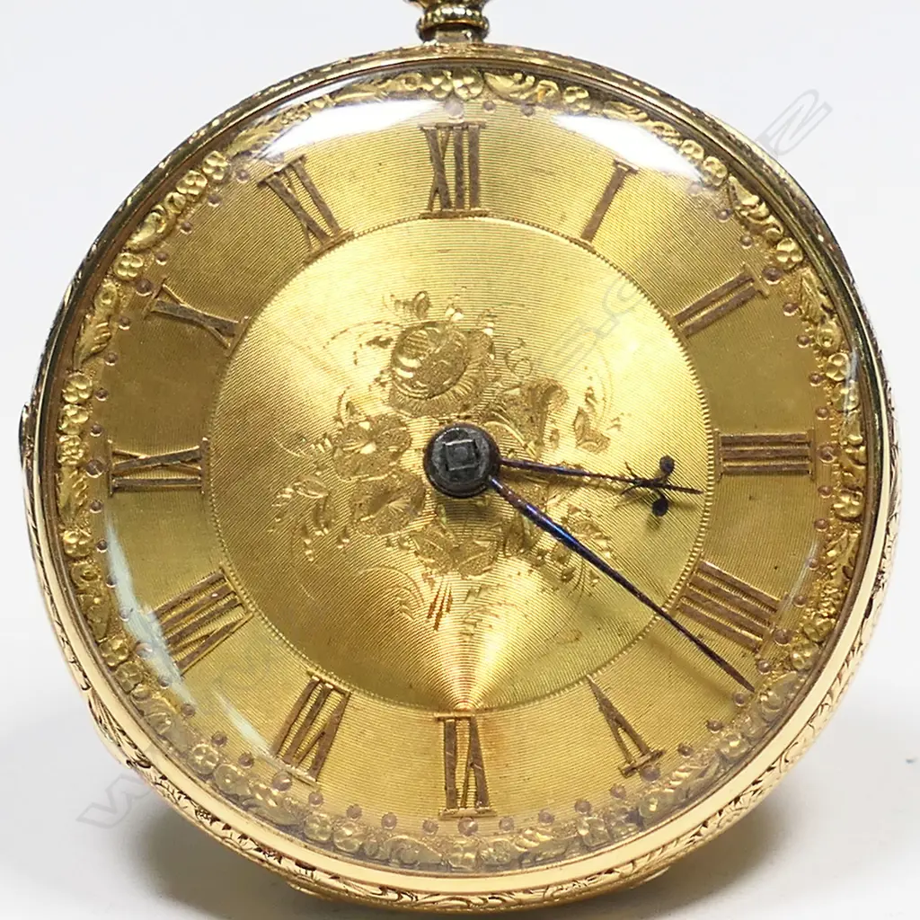 A Victorian 'Chettle' 18ct gold mid-size open face pocket watch, Image 1++