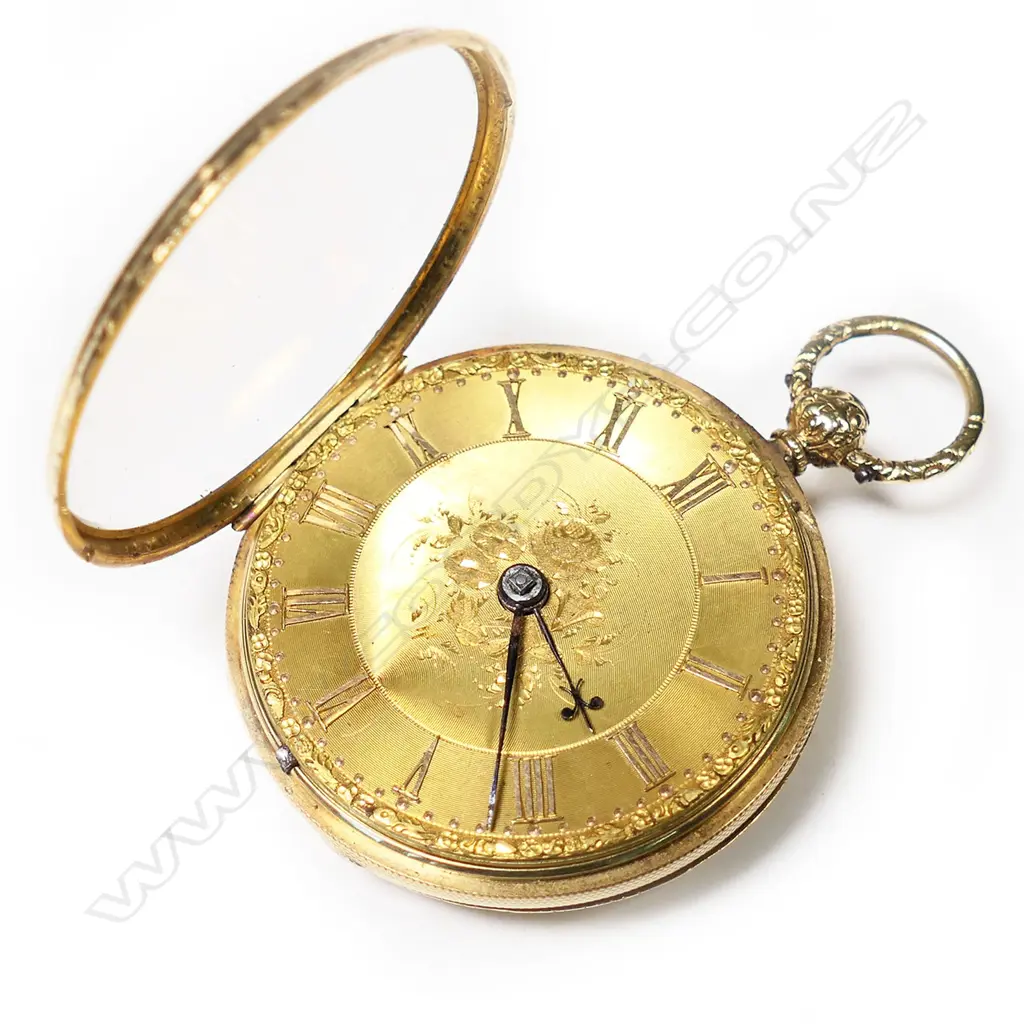 A Victorian 'Chettle' 18ct gold mid-size open face pocket watch, Image 1++